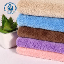 High quality china products bathrobe fabric 100% polyester blanket coral fleece fabric